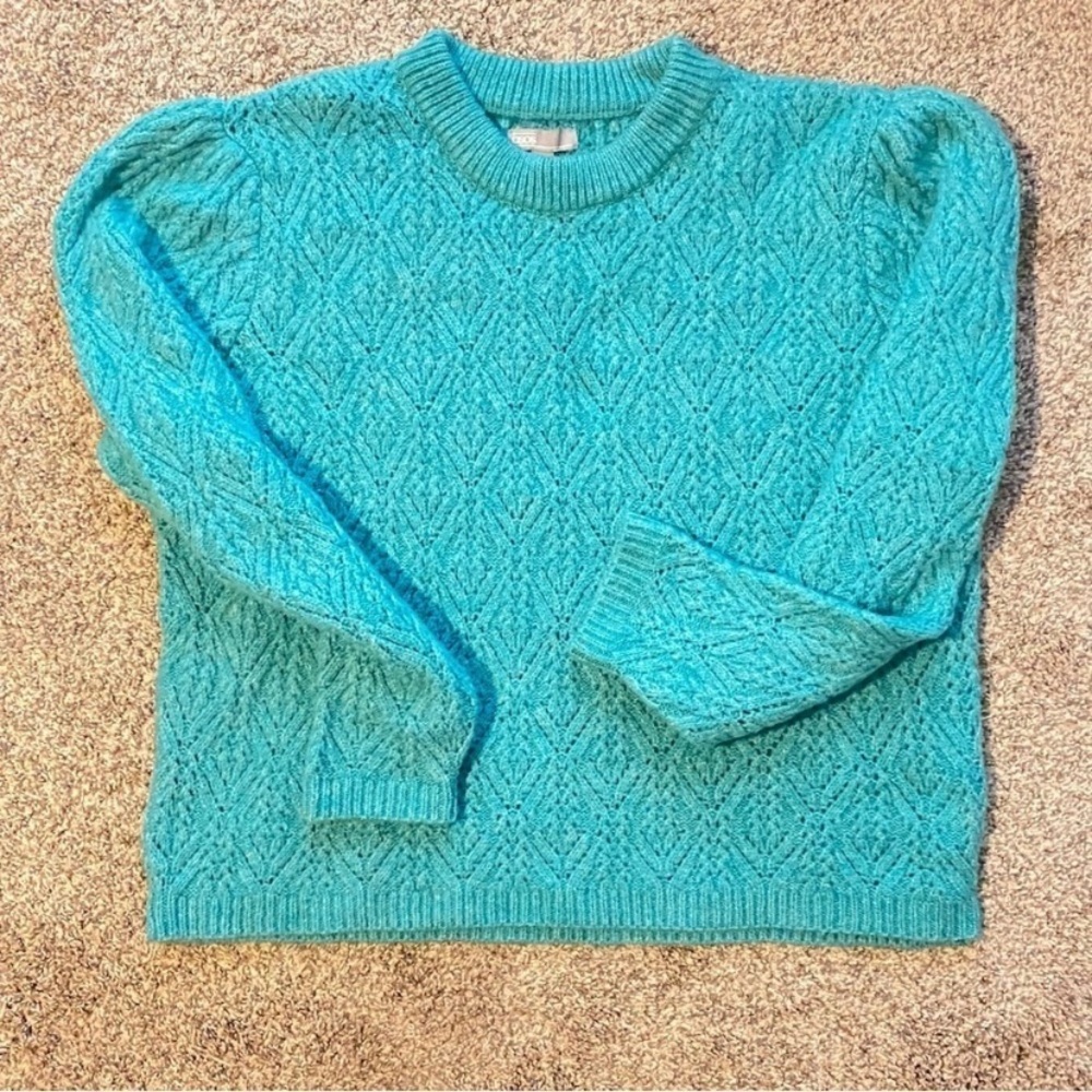 ASOS Teal Cable Knit Sweater